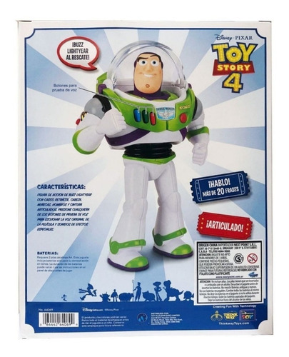 Imagen 5 de 10 de Toy Story Buzz Lightyear Habla Original Pce 64069 Bigshop