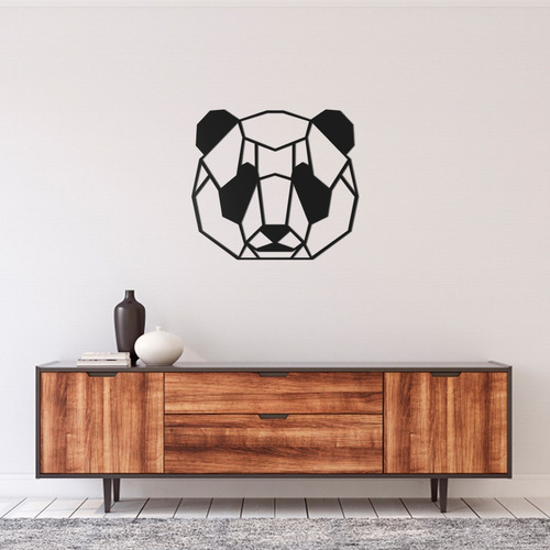 Quadro Decorativo Parede Animal Panda Minimalista 02 60cm