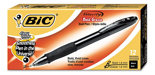 Bicvlgb11bk  bic Velocity Sistema Deslizamiento  boligrafo