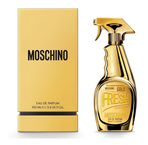 Imagen 2 de 3 de Perfume Importado Mujer Moschino Fresh Gold Edp - 100ml