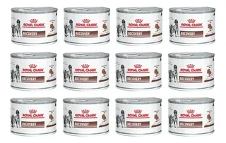 Royal Canin Veterinary Diet Canine Recovery alimento húmedo para perro gato adulto 12 latas de 195gr