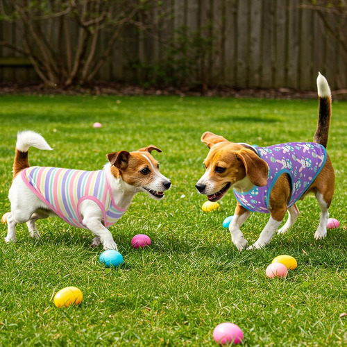 Conjunto De Ropa Para Perros, Camisetas Sin Mangas De Conejo