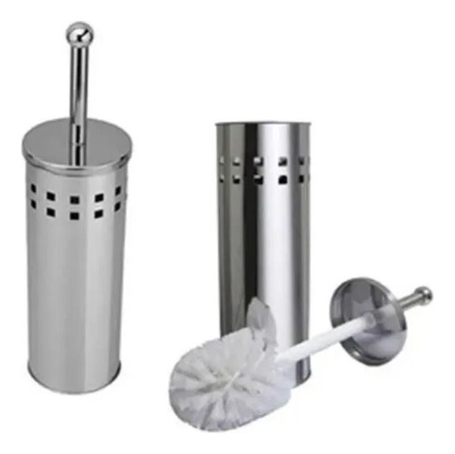 Vassourinha Limpadora Escova Sanitária Inox Suporte Aço Luxo