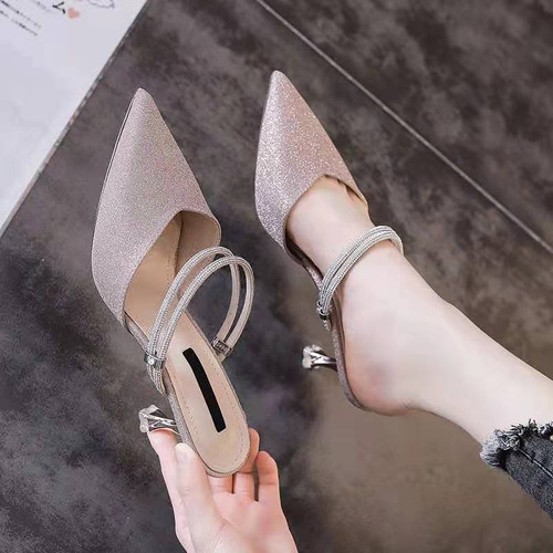 Sandalias De Tacón Alto Para Mujer, Zapatos De Playa Con Tac
