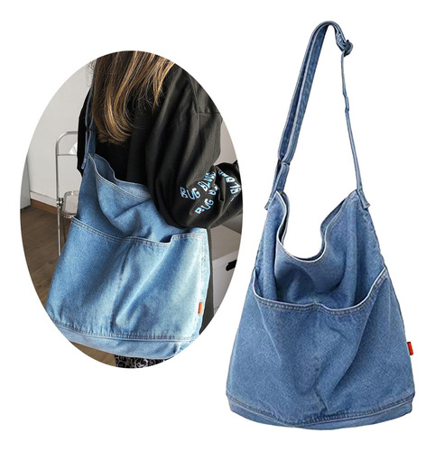 Bolso Bandolera De Hombro Con Jeans De Mezclilla