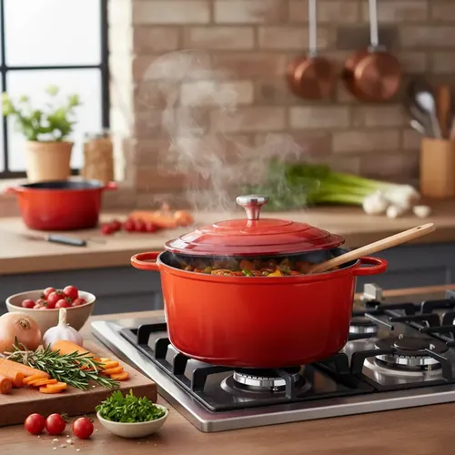 Caçarola Indução 7,2l 29cm Hauskraft Le Chef Vermelha