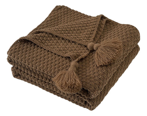 Manta Tejida De Estilo Nórdico, Ligera, Para Cama,