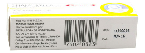 Chamomilla Similia Caja Con 175 Glóbulos