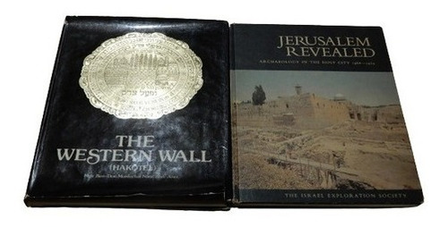 Lote De 2 Libros De Arqueología De Jerusalem Y Muro La&-.