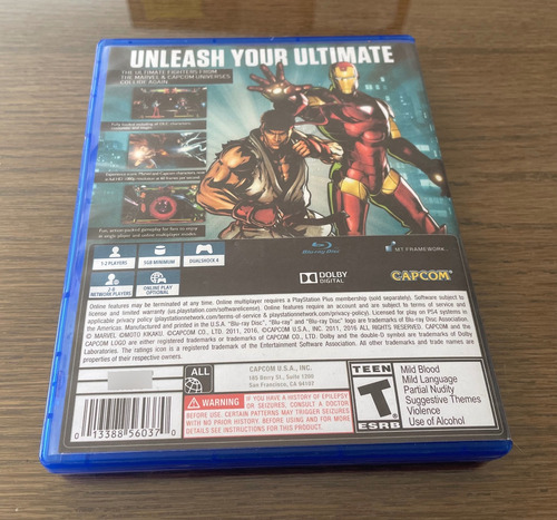 Ultimate Marvel Vs Capcom 3 - Ps4 (Usado)