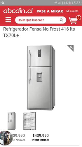 Refrigerador Fensa 416lts Dispensador