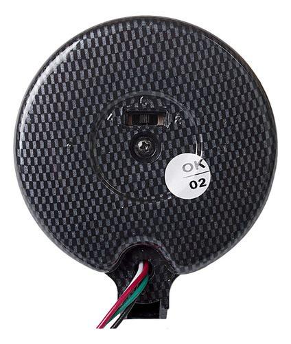 Tacómetro Universal De Fibra De Carbono 3.75 Para Coche, Bla