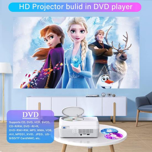 Proyector Bluetooth Wifi Full Hd Reproductor De Dvd Con Lm