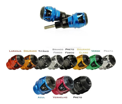 Imagem 1 de 3 de Slider Dianteiro F1 Procton Racing Gsx S1000 2015 A 2022