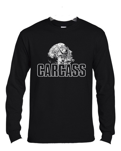 Polera Ml Carcass Logo N Metal Abominatron