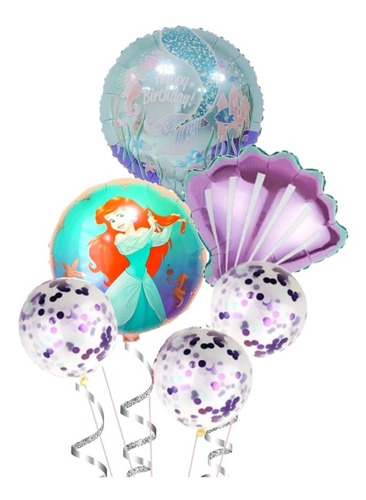 Pack De Globos Ariel La Sirenita