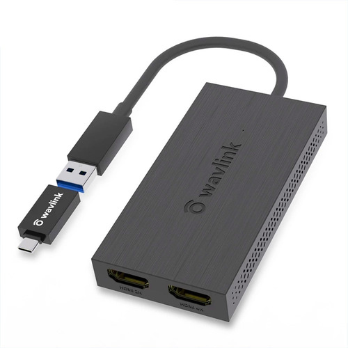 Adaptador Monitor Usb 3.0 Tipo C Hdmi 3840×2160p 4k Wavlink