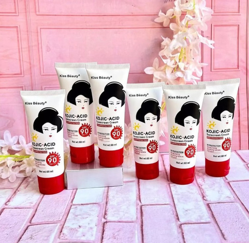 Crema Aclarante + 90 Spf Acido Kojico Kiss Beauty 60ml Normal Día