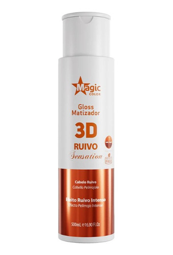 Gloss Matizador 3d Ruivo Sensation 500 Ml