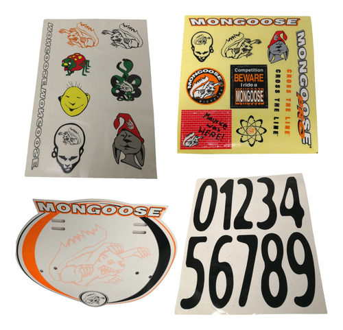 Paquete De Calcamonia Stickers Mogoose Bmx Bicicleta