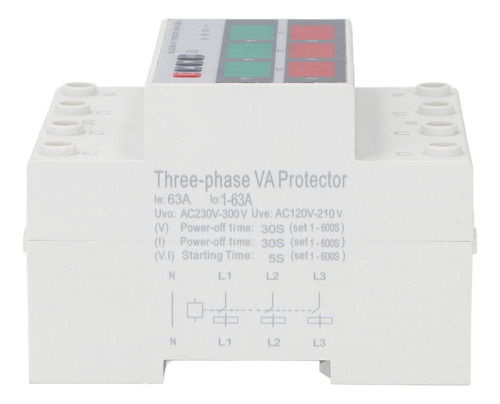 Protetor De Sobretensão Trifásico Din Rail Automatic