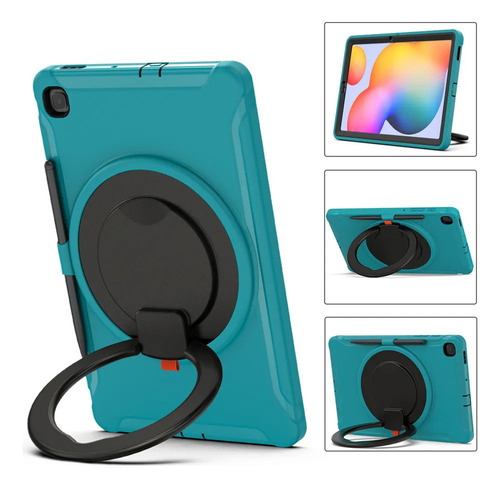 Funda Resistente Para Tab S6 Lite Protector 3 En 1