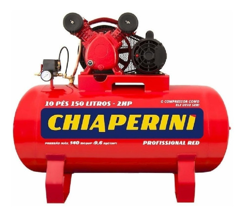 Compressor De Ar Chiaperini Profissional 10/150 150l 2hp 
