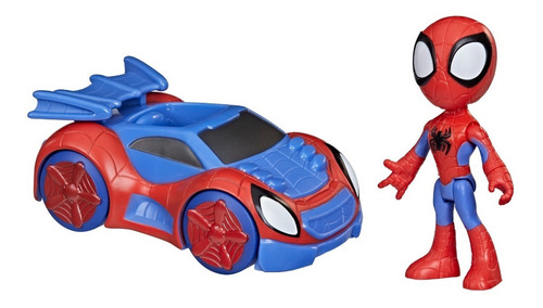 Imagen 3 de 4 de Playskool Spidey Figura De Héroe 10 Cm Y Vehículo Hasbro