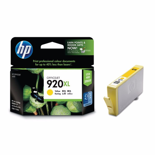 Cartucho De Tinta Hp 920 Xl Yellow / Cd974a Original Nuevo