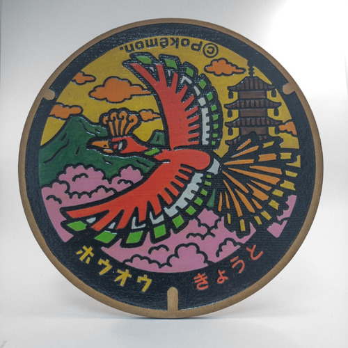 Imagen 2 de 4 de 3 Unidades - Cuadro Pintado A Mano Pokémon 20cm