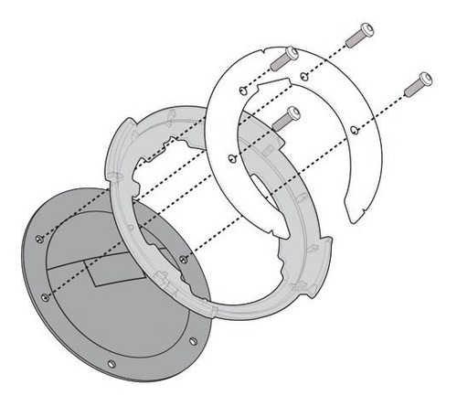 Tanklock Givi Ktm Duke 200 390 Adaptador Bolso Tanque Bf12