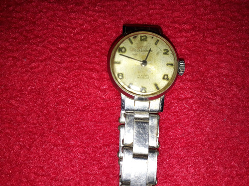 Antiguo Reloj De Dama Gladiador 17 Rubis - Suizo