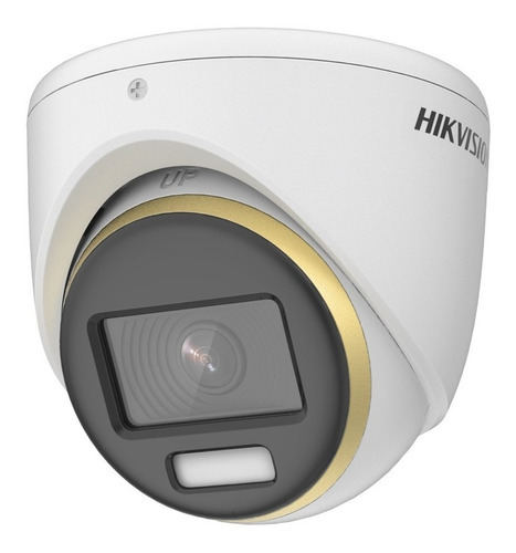 Hikvision Cámara de seguridad Ds-2ce70df3t-Mfs Turret TURBOHD 2 MP ColorVU Imagen a color 24/7 Lente 2.8 mm Luz Blanca 20 mts Protección Exterior IP67 Máxima protección WDR 130 dB