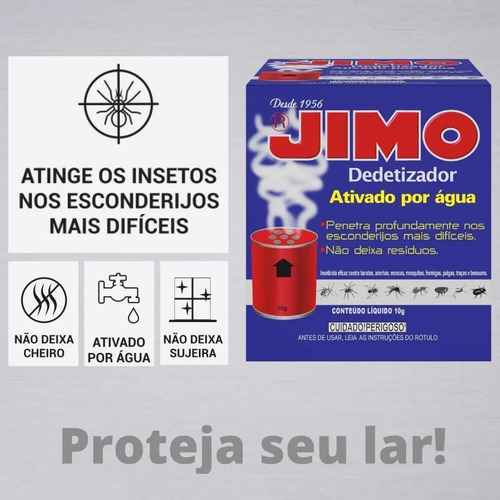 10x Jimo Gás Dedetizador Ativado Por Água Névoa Fumigadora
