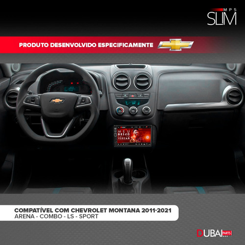 Central Multimidia Mp5 Slim Chevrolet Montana 2020 2021