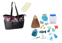Comprar Bolso Maternal Impermeable + Set Bebe Cuidado E Higiene 18pz