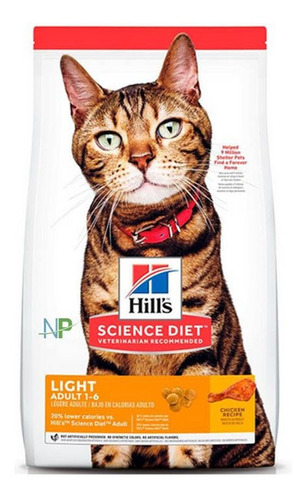 Alimento Gato Adulto Hills Light 1.81kg. Np