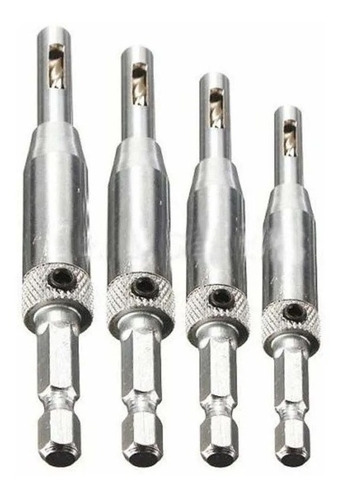 Brocas Autocentrantes Centradoras Bisagras Rieles 4pcs