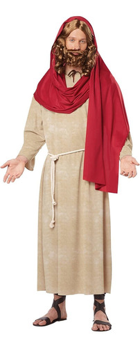 California Costumes Men's Jesus Adult, Tan/red, Large