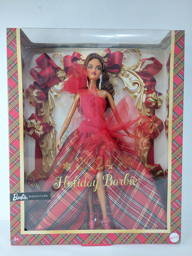 Barbie Signature - Holiday Doll 2024 Castaño - Muñeca Mattel (Usado)