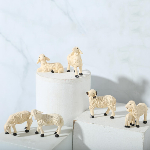 Li Juego De 6 Figuras De Animales De Granja For Casa De