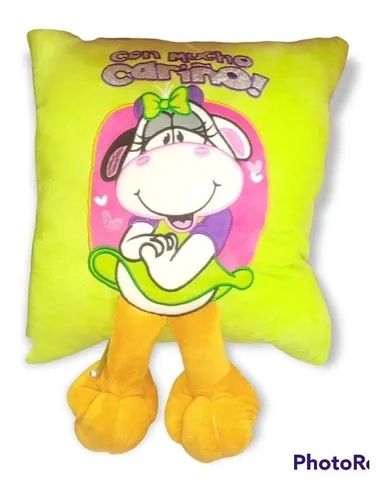 comprar Cojín De Patitas Peluche Vaca 32x32 Cariño Detalle Amor