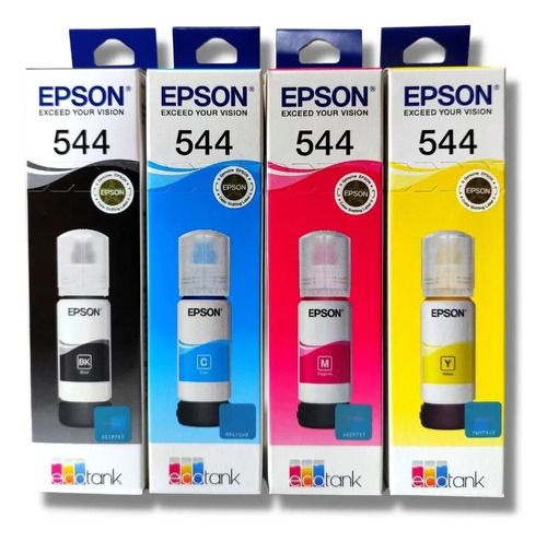 Tinta Epson Original 544 65ml L1210 L3210 L3250 L5290 L3110