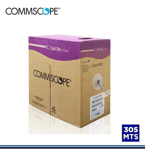 Cable De Red Utp Cat-5e Amp Commscope Caja X305m