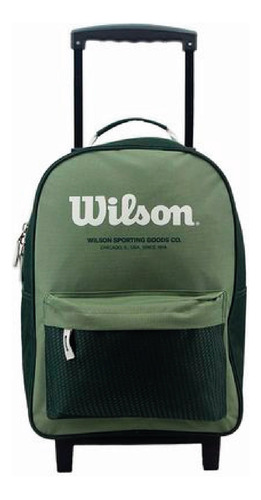 Mochila Con Carrito Escolar Wilson Original 17  Reforzada