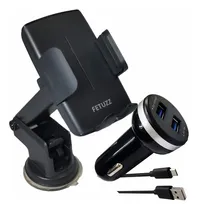 Comprar Soporte Porta Celular Auto Telefono  + Cargador Usb Auto 