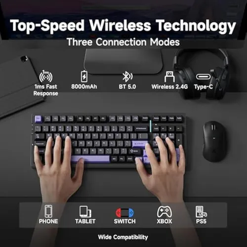 Teclado Mecánico Inalámbrico G98 Pro, Teclado Para Juegos