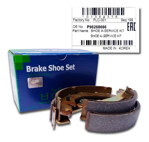 Imagen 1 de 7 de Bandas Frenos Traseras Matiz 2001 2002 2003 2004 Original