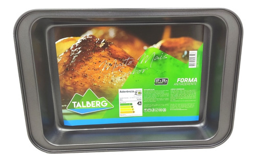Imagem 7 de 7 de Forma Assadeira Metal Antiaderente Travessa Retangular 37cm