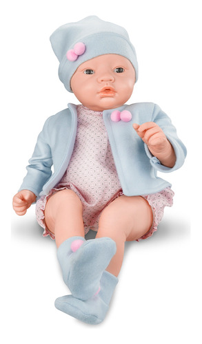 Boneca Bebê Real Premium Menina 50cm - Roma Brinquedos
